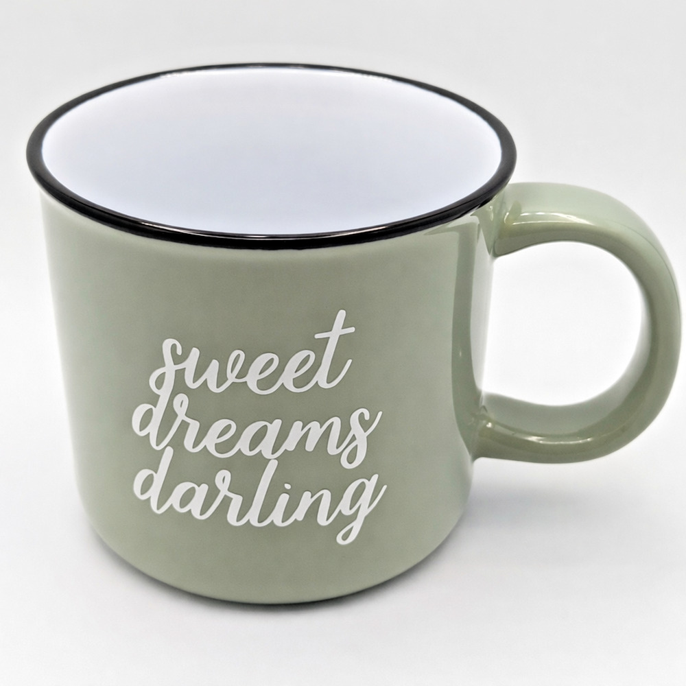 Sweet Dreams Darling Sage Green Coffee Cup 16oz | Stoneware Mug Threshold - Picture 2 of 6